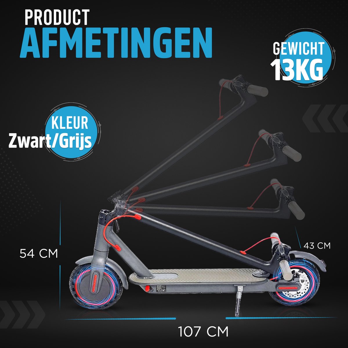 Elektrische step | WHEELZ 2 | 350w | 25km/u