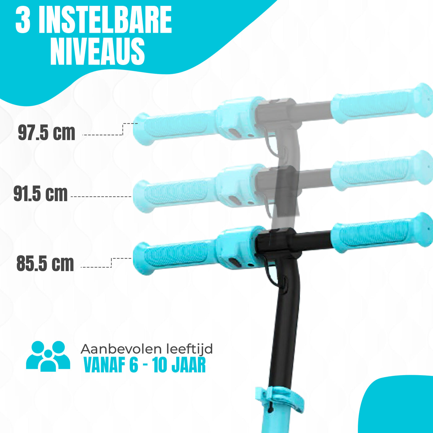 Elektrische Step - Blue kids  – 16 km/u