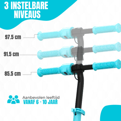 Elektrische Step - Blue kids  – 16 km/u