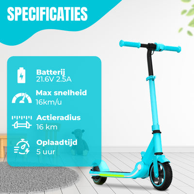 Elektrische Step - Blue kids  – 16 km/u