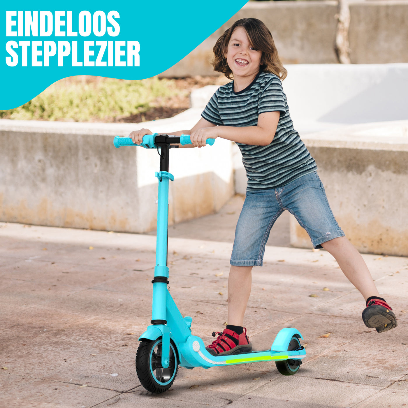 Elektrische Step - Blue kids  – 16 km/u