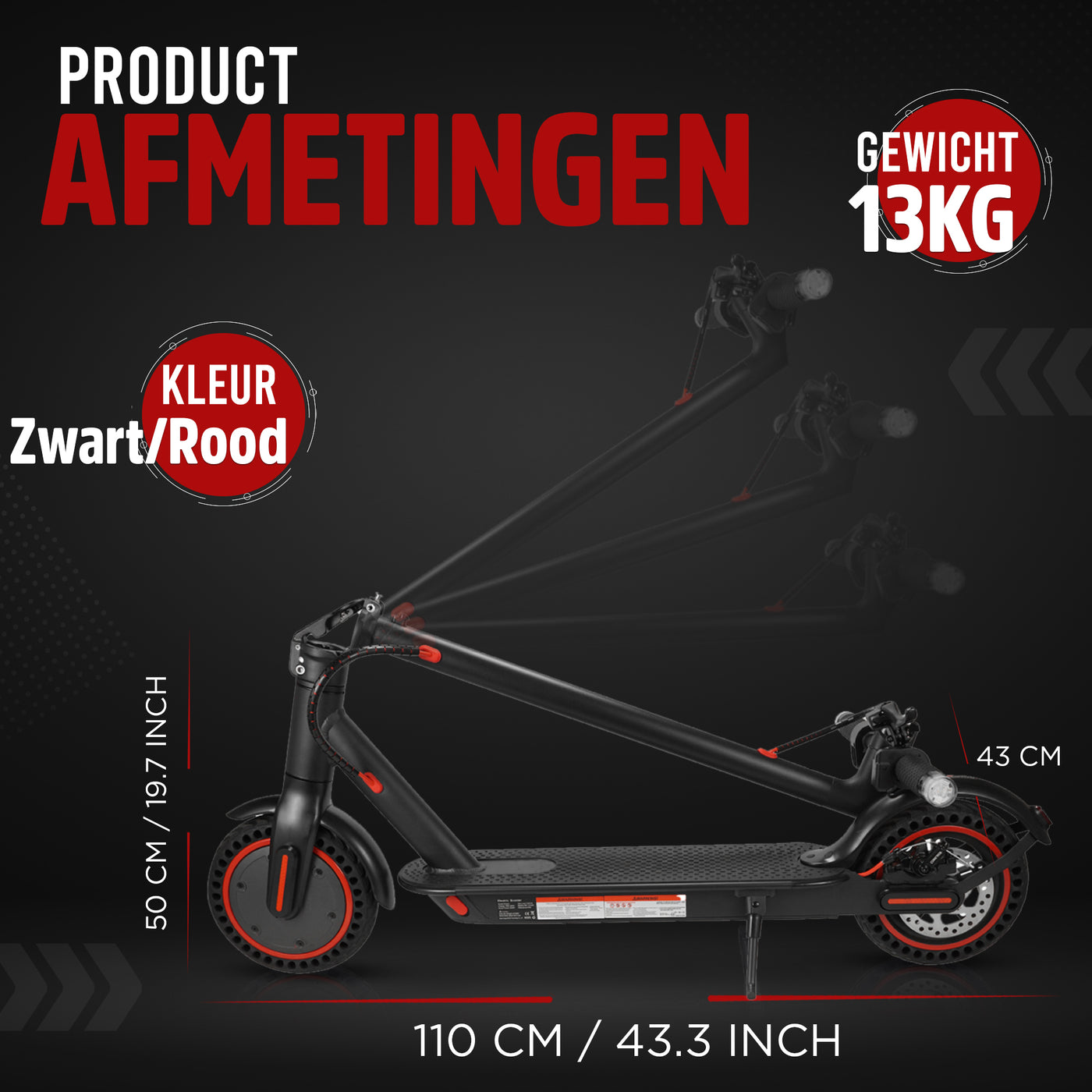 Elektrische step | WHEELZ 1 | 350w | 25km/u